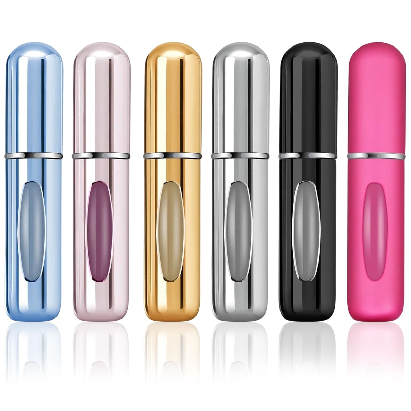 6pcs Perfume Atomiser Refillable, 5ML Mini Perfume Travel Bottle, Spray Bottles, Portable for Travel Holiday