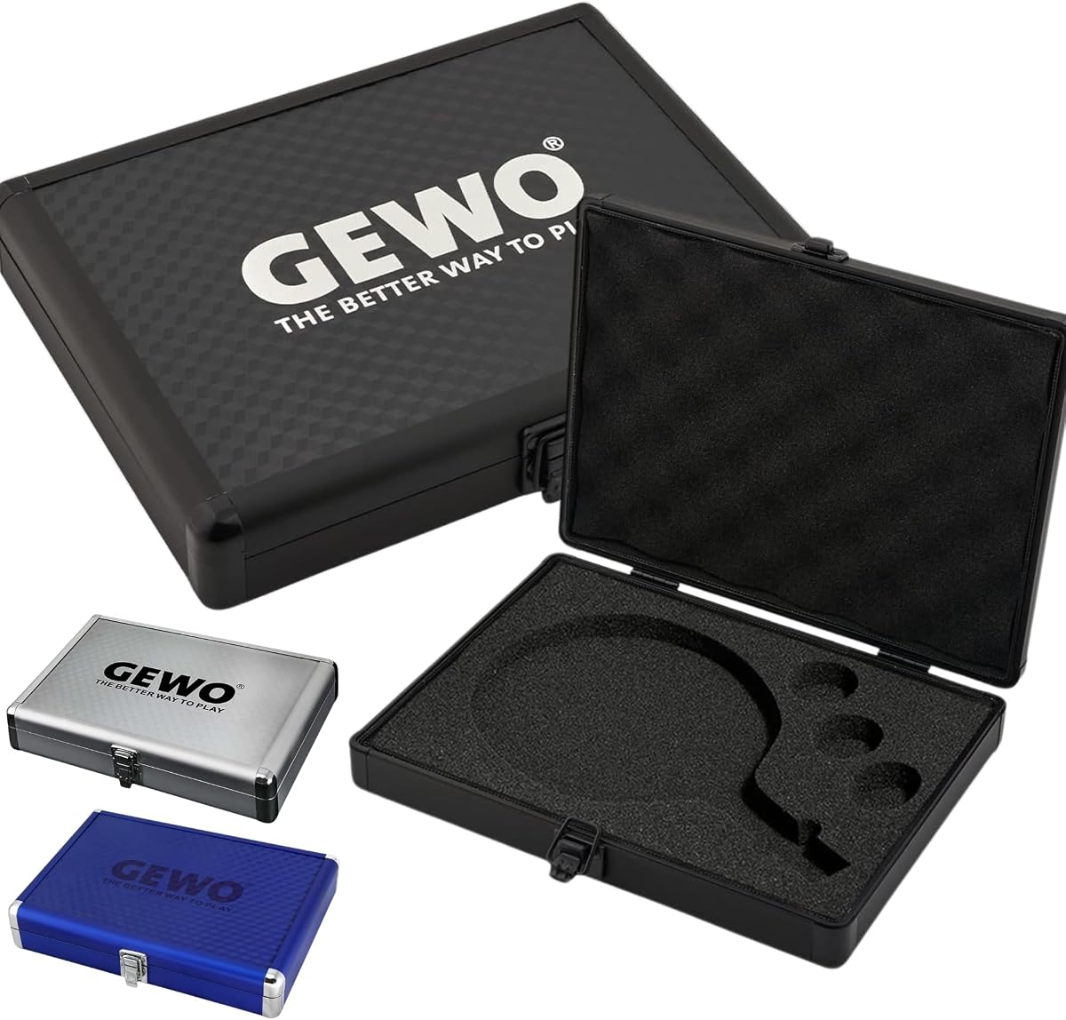 GEWO Table Tennis Racket Case Aluminium Safe