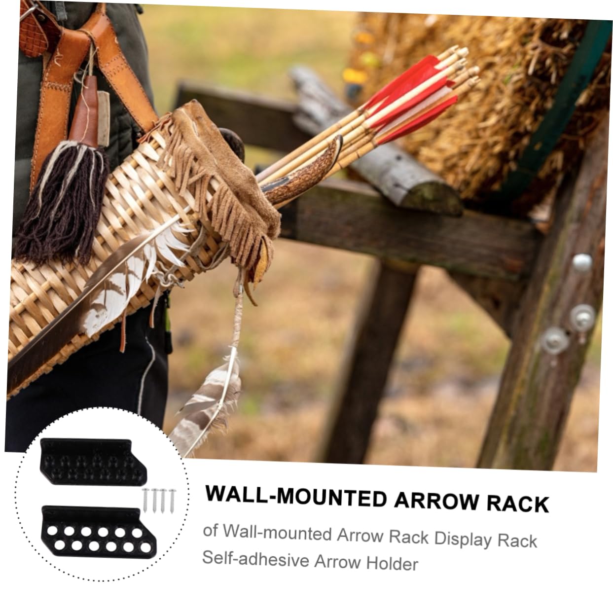 balacoo Archery Accessories Arrow Storage -Mounted Arrow Rest Display Rack
