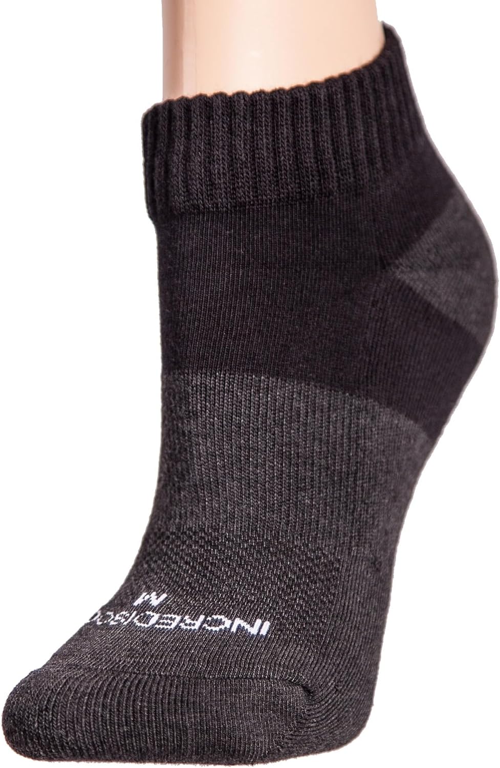 Incrediwear Active Socks – Low Cut Socks and Athletic Socks for Men and Women (Black, Medium)