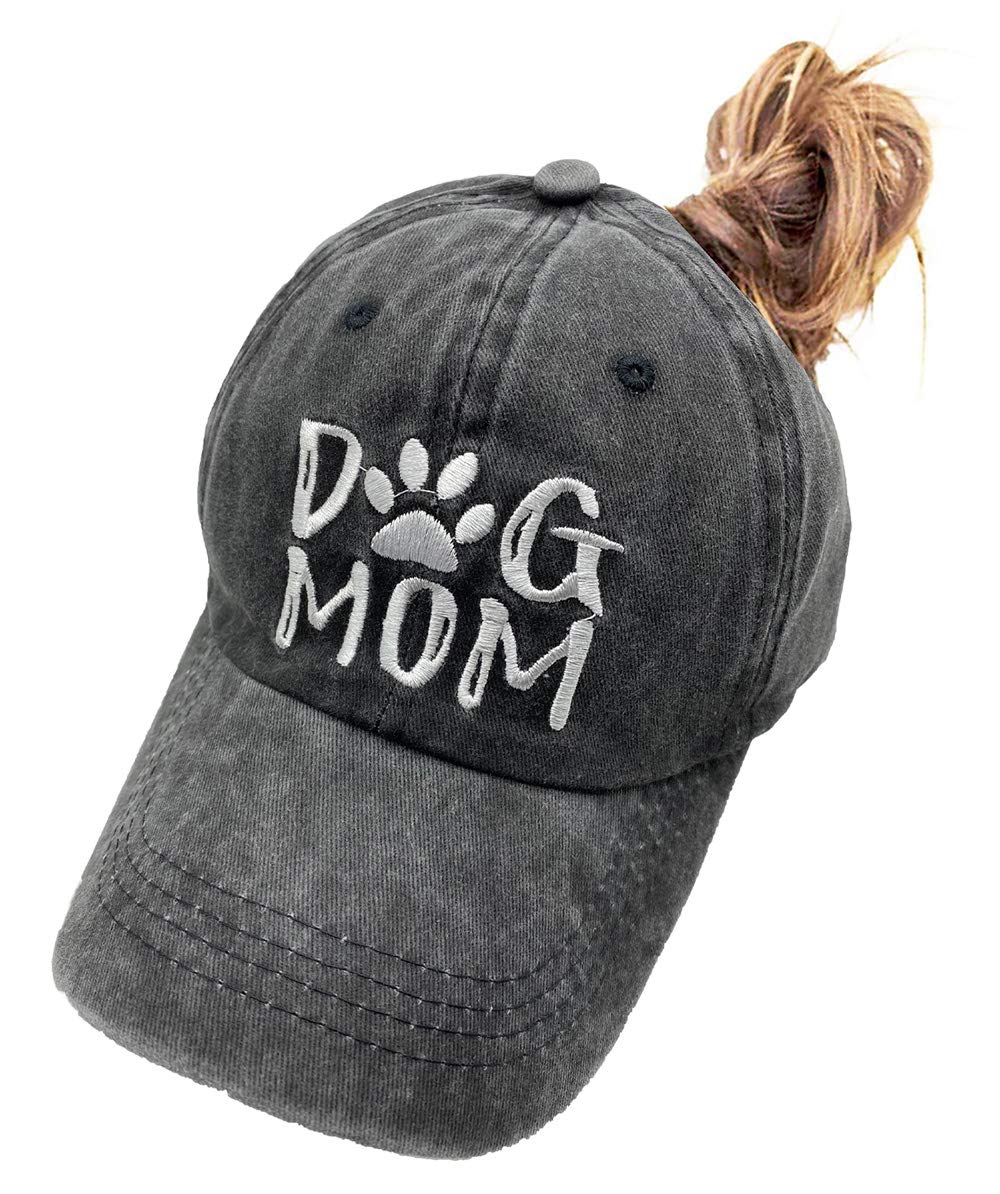 Splash Brothers Customized Unisex Dog Mom Vintage Jeans Adjustable Baseball Cap Cotton Denim Dad Hat