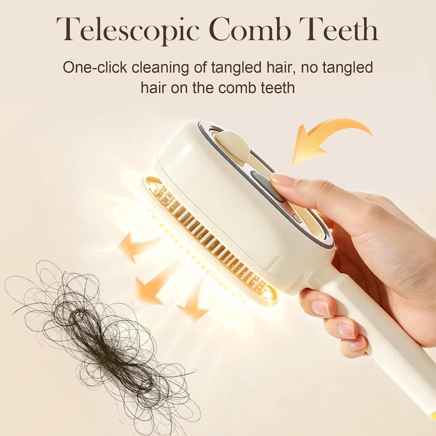 Mist function detail on electric massage comb