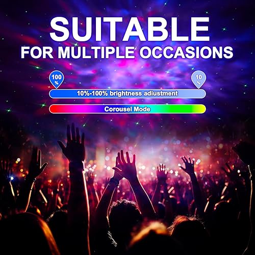 Miniatura 2 de CelestialDreams - Proyector de estrellas con luz de galaxia, magia nocturna estrellada con control remoto, luz nocturna de galaxia para dormitorio