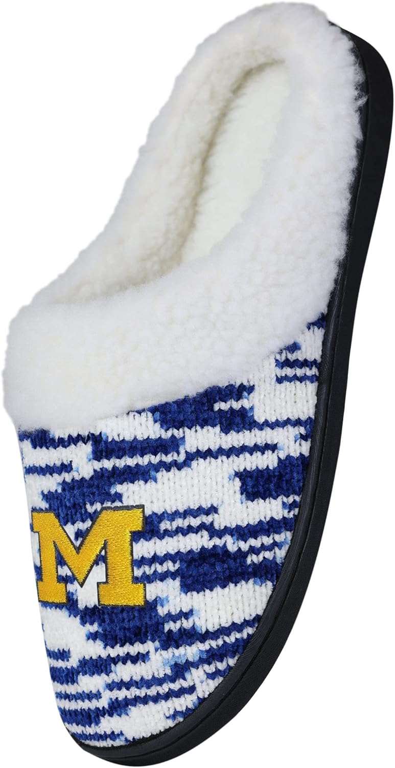 FOCO Michigan Wolverines Sherpa Lined Colorblend Cup Sole - Womens Small - Image 3