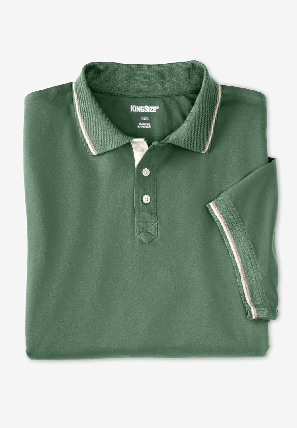 KingSize Men's Big & Tall Double Tipped Polo