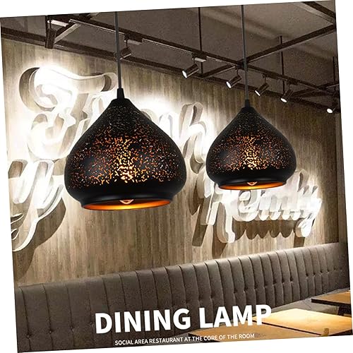 Miniatura 7 de Housoutil Pantalla hueca de hierro forjado, aplique de pared, lámpara colgante, sombras de árbol, pantalla de mesa, lámpara de techo, pantalla para