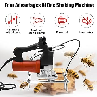 Electric Rocking Bee Machine, Bee Remover, Automatic Beehive Frame Rocker, 6-speed Adjustable, Clamping Width 23-30mm, Thickness ≤2mm, Used In Apiary Farm
