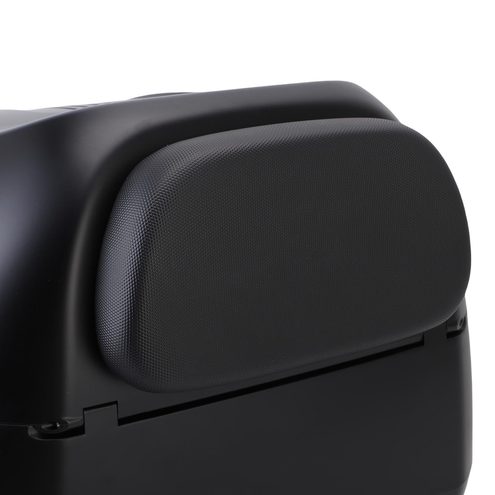 Coffre Moto Rétro, Design Vintage, Capacité 35L, pour Moto (Black)