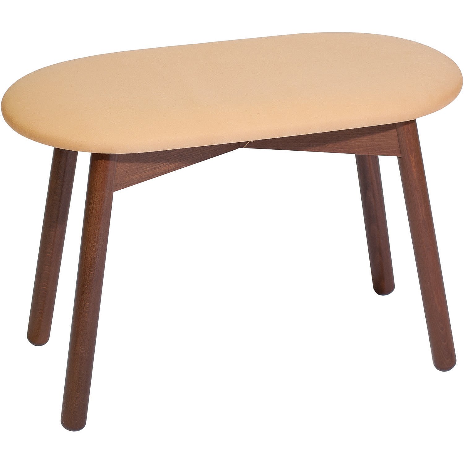 Amazon｜ダブルスツール コットン地 イタリア製 無垢材 高さ42cm 