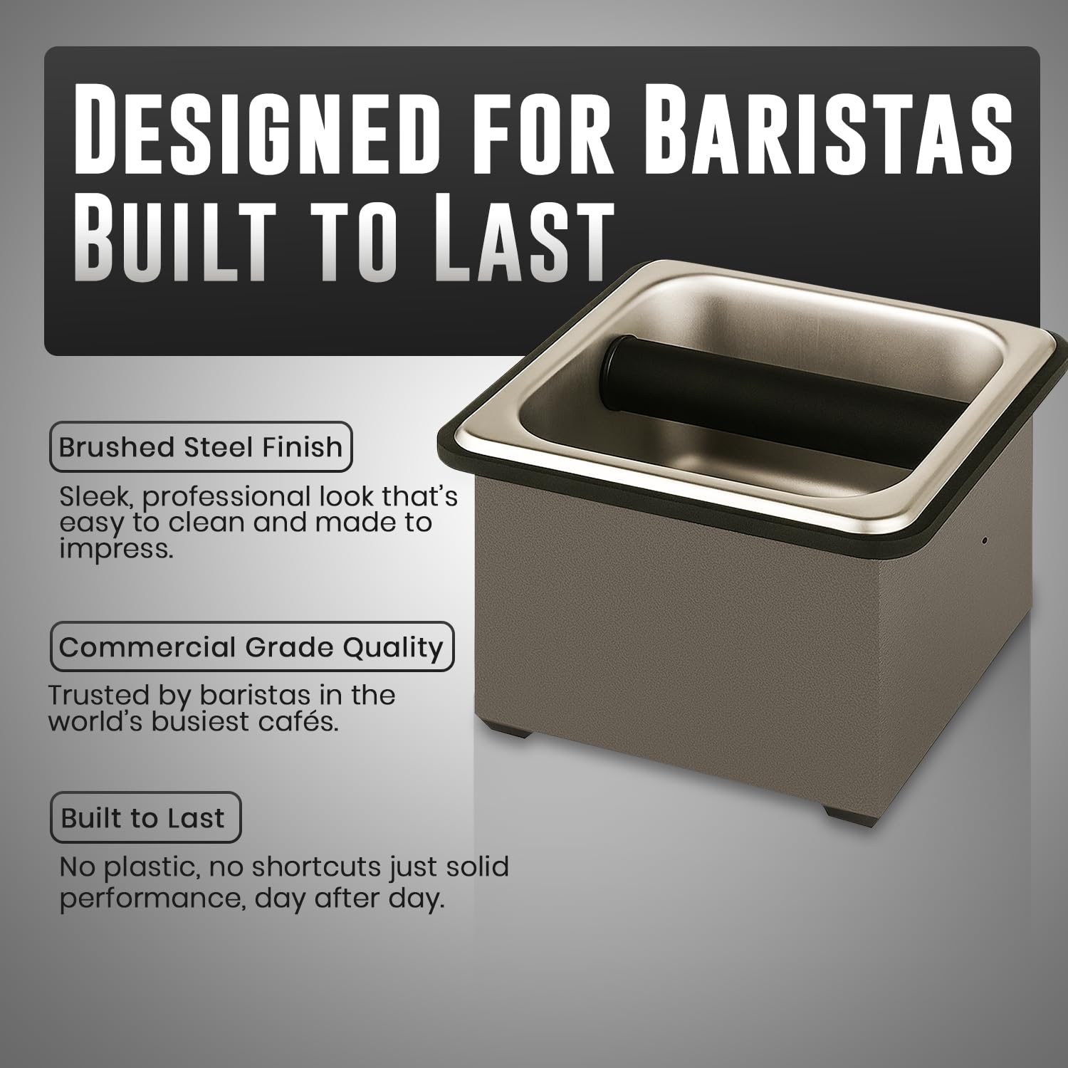 Rattleware 25630 Basic zestaw ze stali nierdzewnej, srebrny