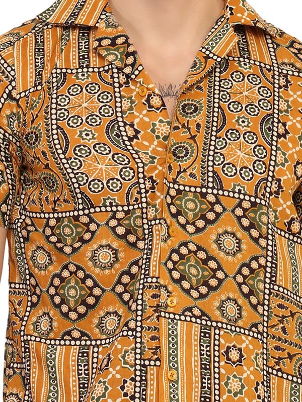 Image of KE KANHA EXPORTS Shirt for Men /Cotton Shirts for Men /Stylish Mens Casual Shirt /Men's Slim Fit Shirt & Regular Fit Shirt for All Occasions Western Beach Summer Shirt Style