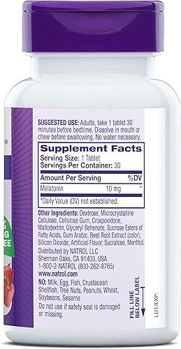 Miniatura 10 de Natrol - comprimidos de melatonina de disolución rápida