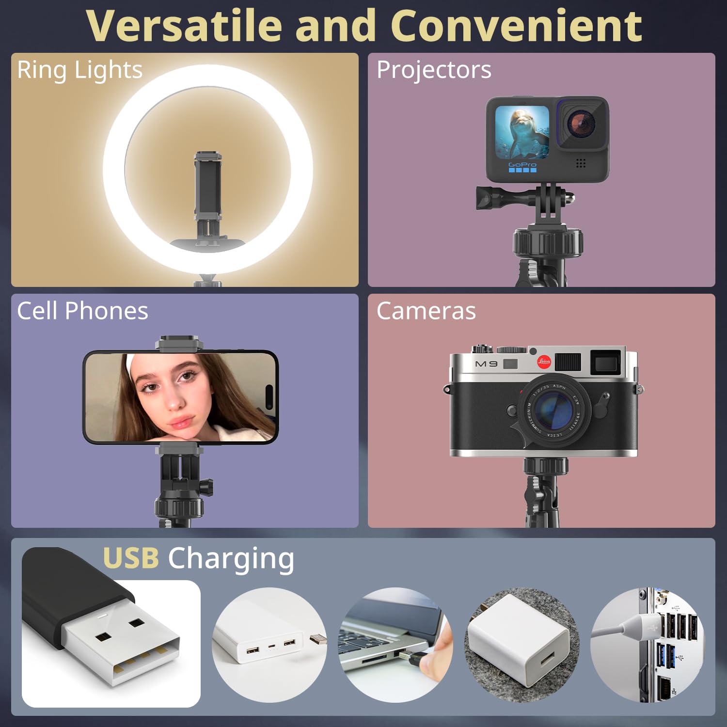 Amazon.com: UBeesize 12” Selfie Ring Light with 62” Extendable