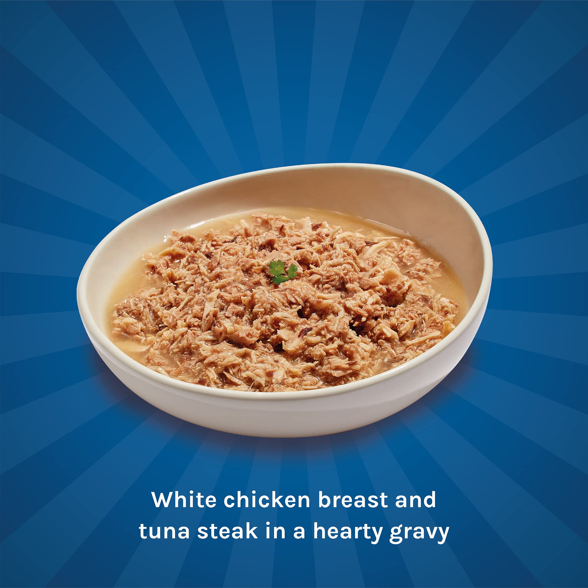Kennel Kitchen Chicken with Tuna in Gravy, 70g (Pack of 12) | Wet Cat Food for Adult Cats and Kittens | Premium Cat Gravies with Natural Ingredients | Preservative Free 1