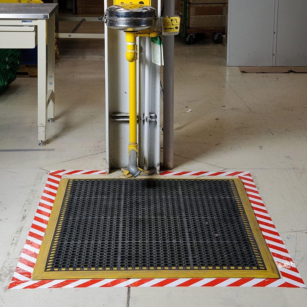 WUZIA Red White Warning Safety Stripe Tape Barricade Tape Caution Tape Construction Barrier for lagging Tape Multiple Applications - Image 4
