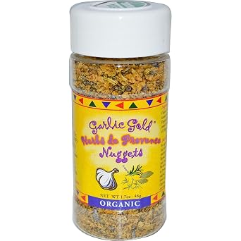 Garlic Gold Certified Organic Toasted Garlic Nuggets Herbs de Provence, Great Herb Seasoning, Paleo, Vegan, Keto, Gluten-Free, 1.7 oz 1 Pack