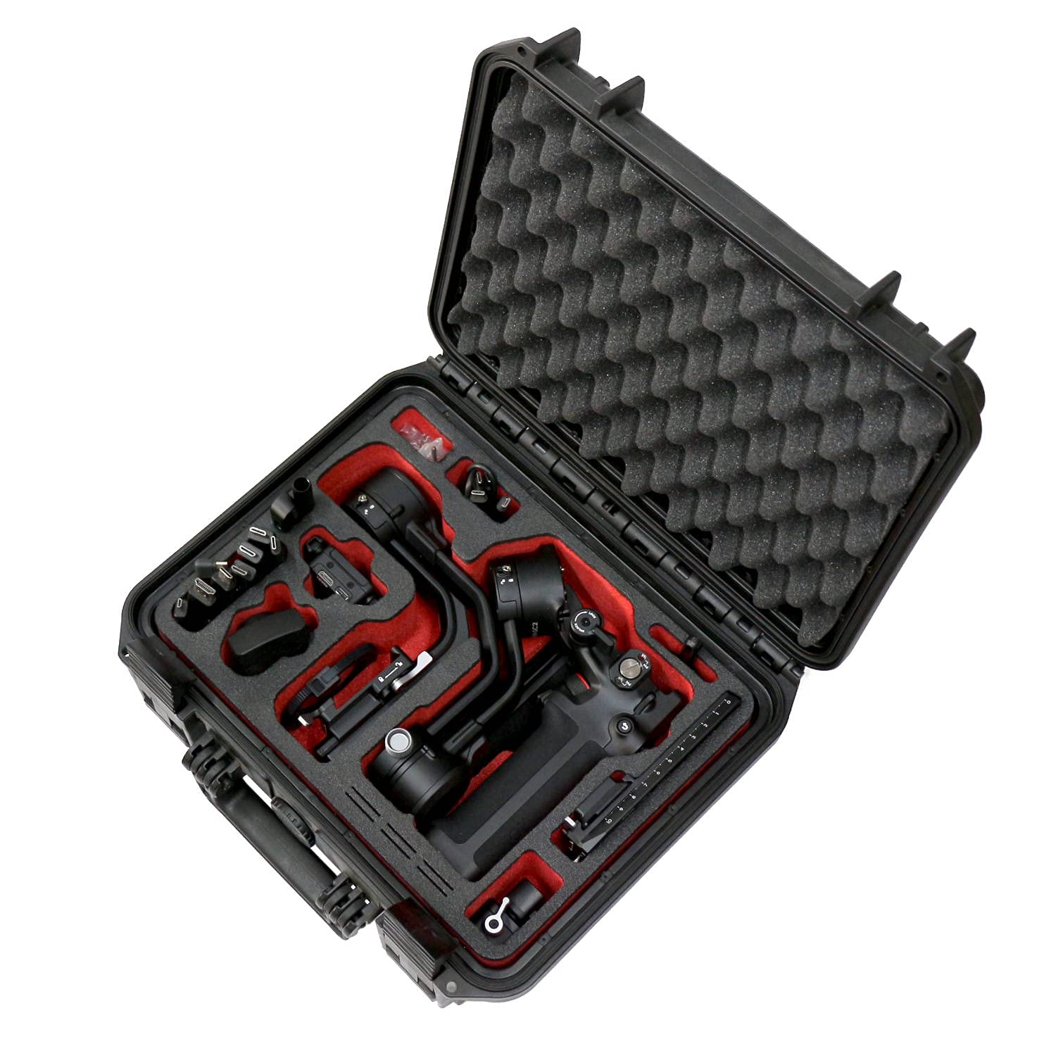 TomCaseTransport Case Compact for DJI RSC 2 Gimbal, Combo and Accessories | Waterproof Outdoor Case IP67 - Made in Germany