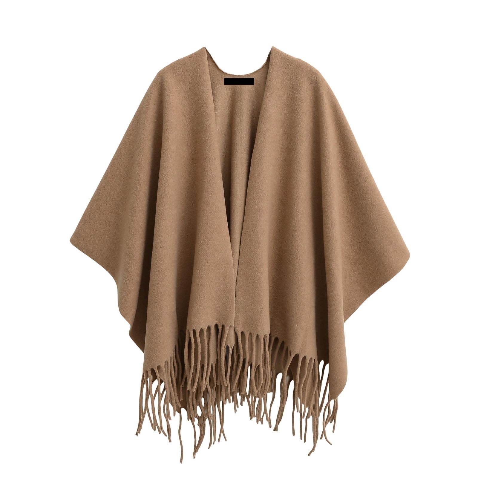 Chal cálido, moderno y versátil for mujer en otoño e invierno con borlas Chal de Invierno