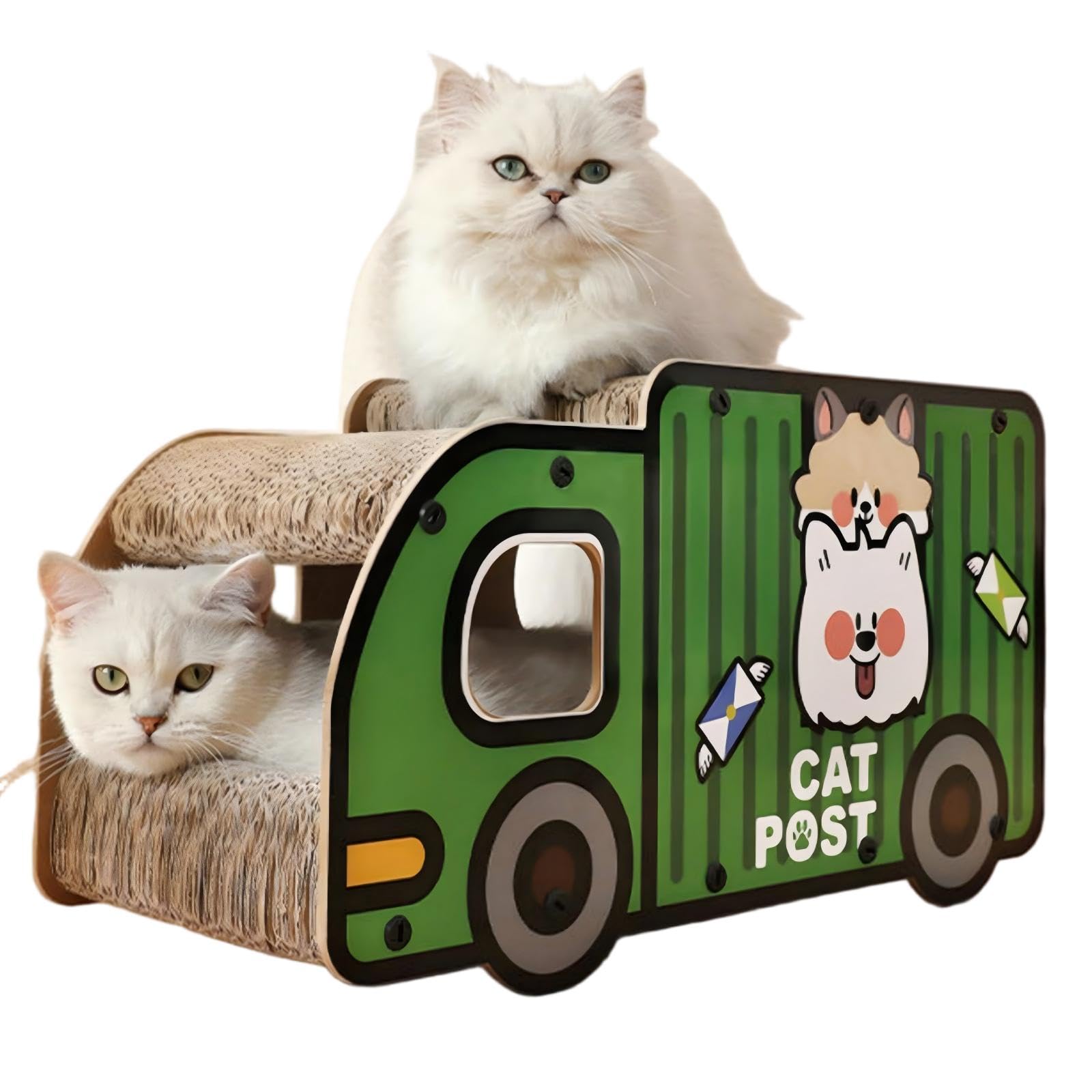 Amazon | トラック型 猫 段ボールハウス ハウス型スクラッチボード