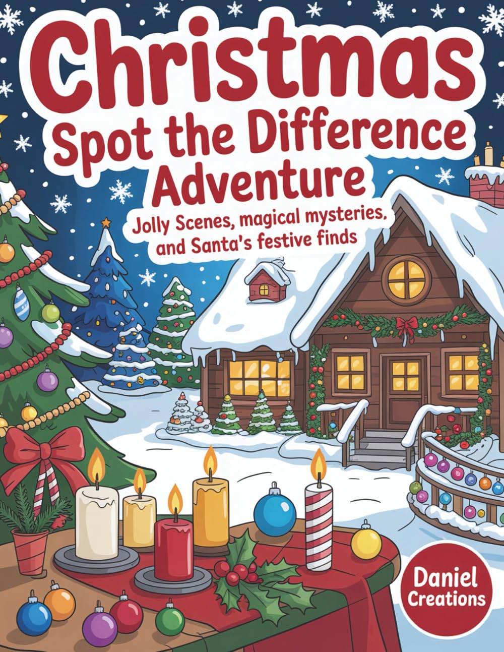 Christmas Spot the Difference Adventure: Jolly Scenes, Magical Mysteries, and Santa's Festive Finds