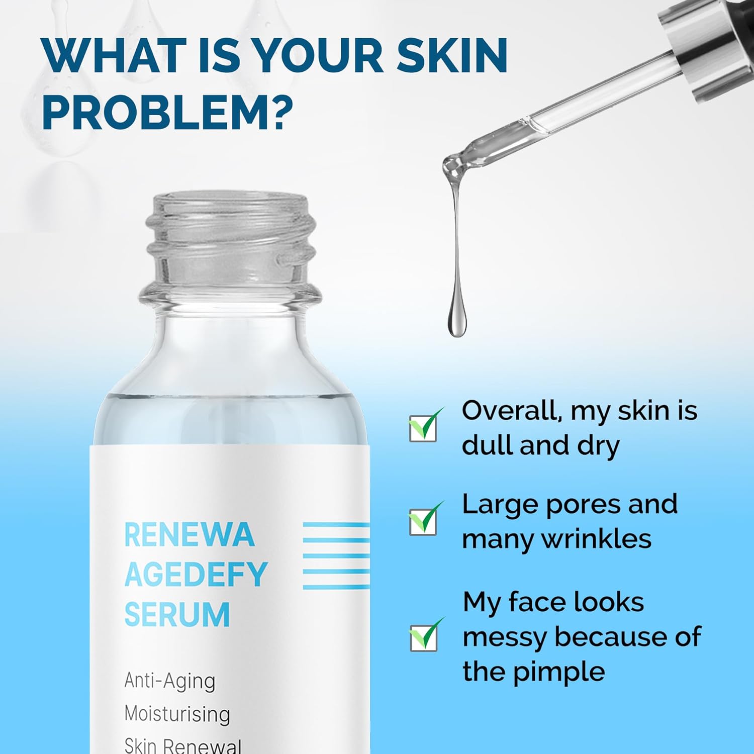 Renewa AgeDefy Niacinamide 5% Serum | Lightweight Hydrating Face Serum with Hyaluronic Acid and Antioxidants | Brightening, Smoothing and Skin-Barrier Support for Radiant-Looking Skin 30mL - Image 6