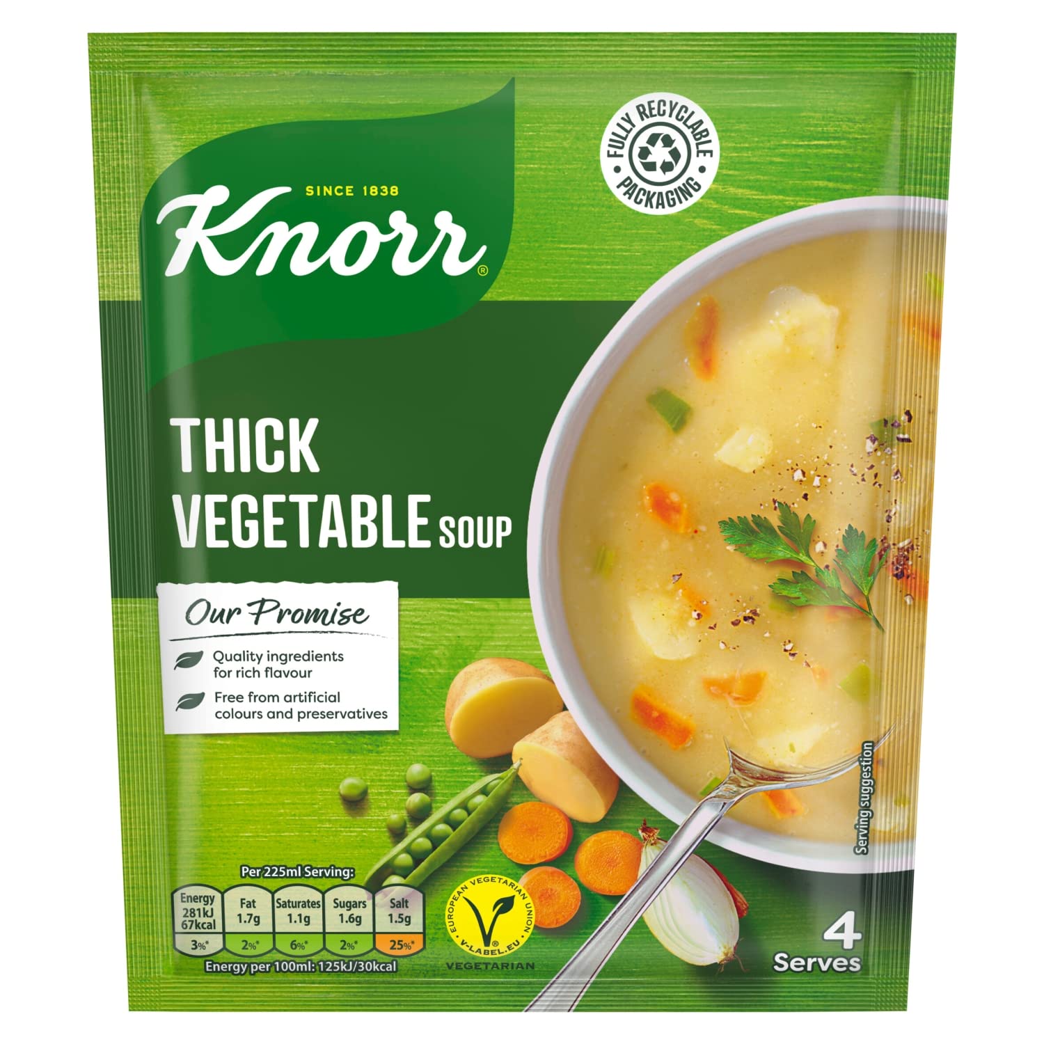 Dry Packet Soup Thick Vegetable, 75g
