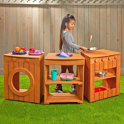 Miniatura 4 de Juego de cocina al aire libre, juego de cocina para niños, cocina de barro para niños, juego al aire libre, juego para niños al aire libre, casa de
