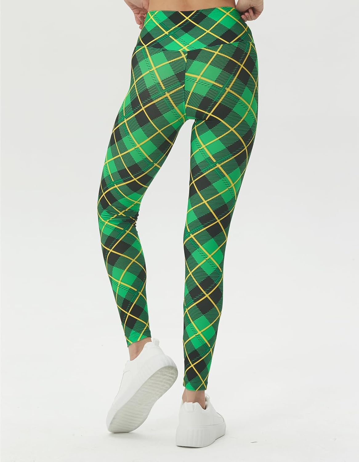 sissycos Women's Christmas Halloween Crossover Leggings High Waisted Buttery Soft Printed Tights 27" - Image 2