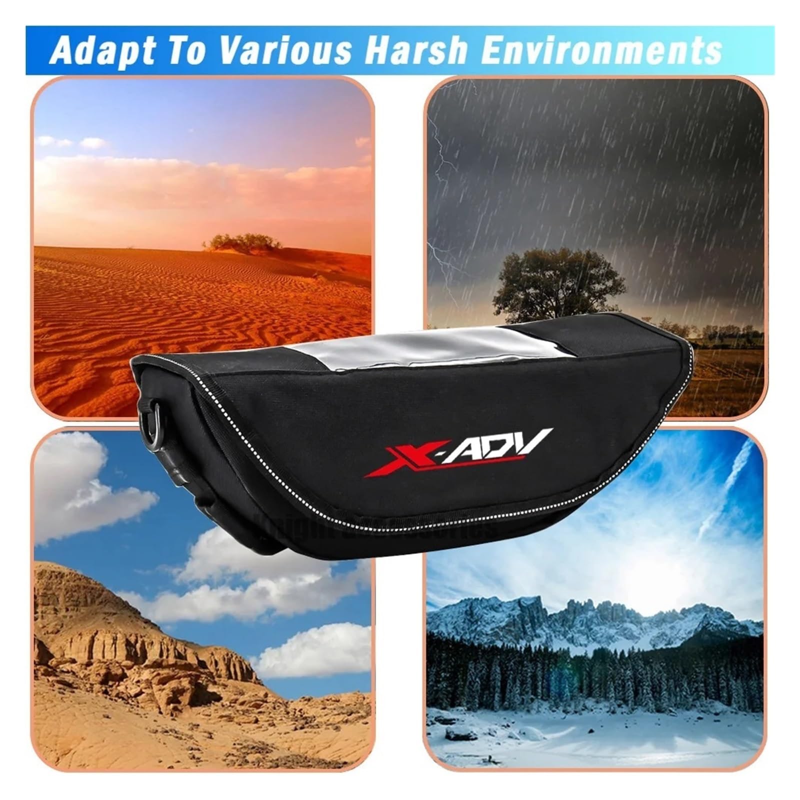Bolsa Para Manillar De Moto ADV350 - Impermeable Para Teléfono, Herramientas Y Viajes