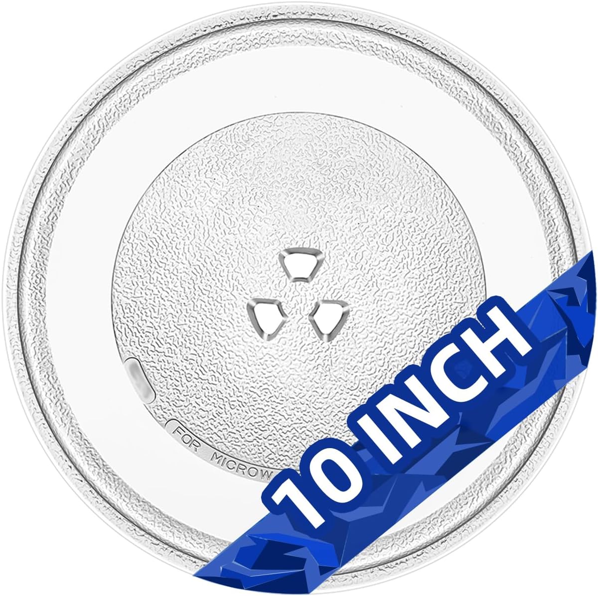 10" Microwave Glass Plate compatible with Emerson MP-3517203600 replacement for 10 inch Daewoo Sharp 9KL12570000000990 Panasonic Microwave Turntable Plate A060140L0TU GE WB49X10229 WB49X688