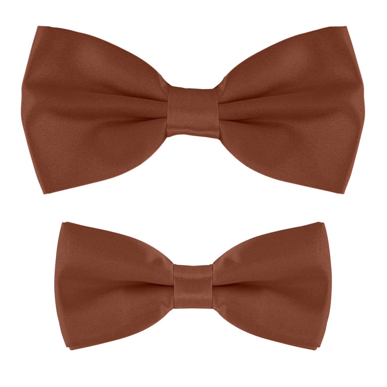 MASADA Father & Son matching set of bowties, pre-tied and smoothly adjustable - Hazel