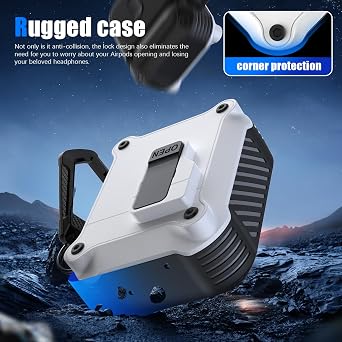 RFUNGUANGO for Airpods 2nd and 1st Generation Protective Cases White