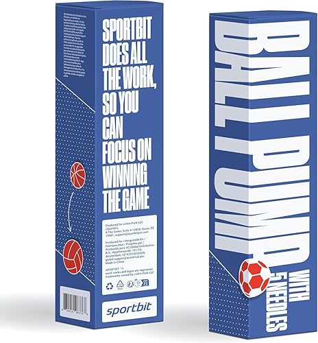 Miniatura 7 de SPORTBIT - Bomba para inflar pelotas deportivas - Sistema de inflado de empujar y estirar - Bomba de mano para todas las pelotas de ejercicio -