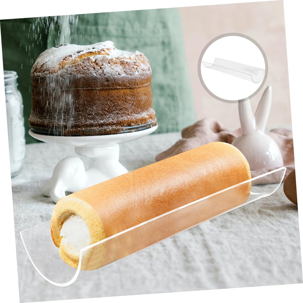 ULTECHNOVO 4 Sätze U Förmiger Kuchenrollenformer Aus Teiliges Für Backen Von Biskuitrollen Benutzerfreundliches Und Langlebiges Backzubehör Für Zuhause Innendurchmesser 2 Stücke * 4