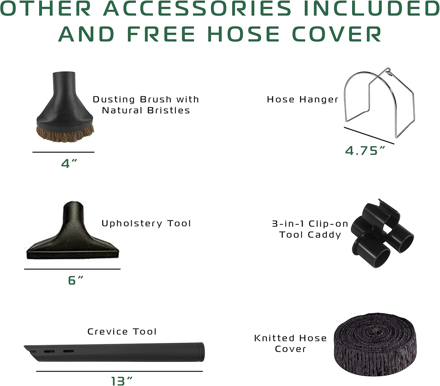 Vacuum Specialists RELIABLE Central Vacuum Electric Power Nozzle Accessory Kit Fits All Central Vacuum Brands such as Beam, Electrolux, Kenmore, Canavac, Nutone, Vacuflo, DuoVac, Husky, and More