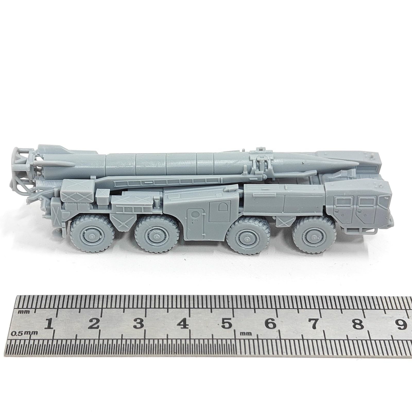 5 Unidades R-17 Elbrus Scud (Lanzador De Misiles Balísticos Tácticos) Escala 1:144 – Modelo 3D De Resina para Montar En Dioramas Militares
