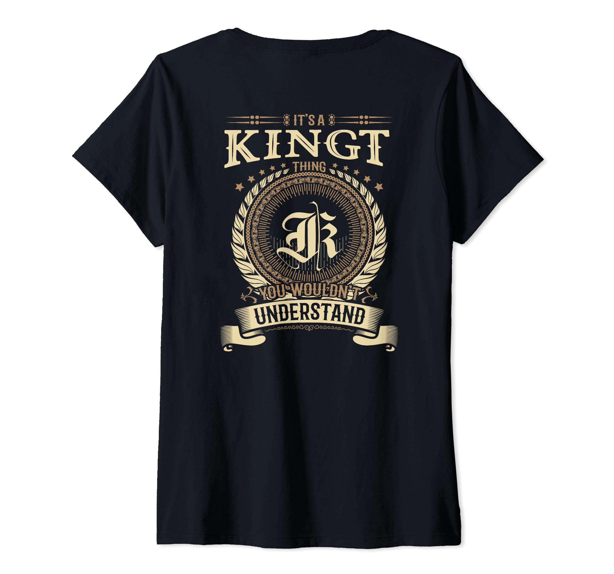 Kingt Thing You Wouldn't Understand Family BACKPRINT V-Neck T-Shirt