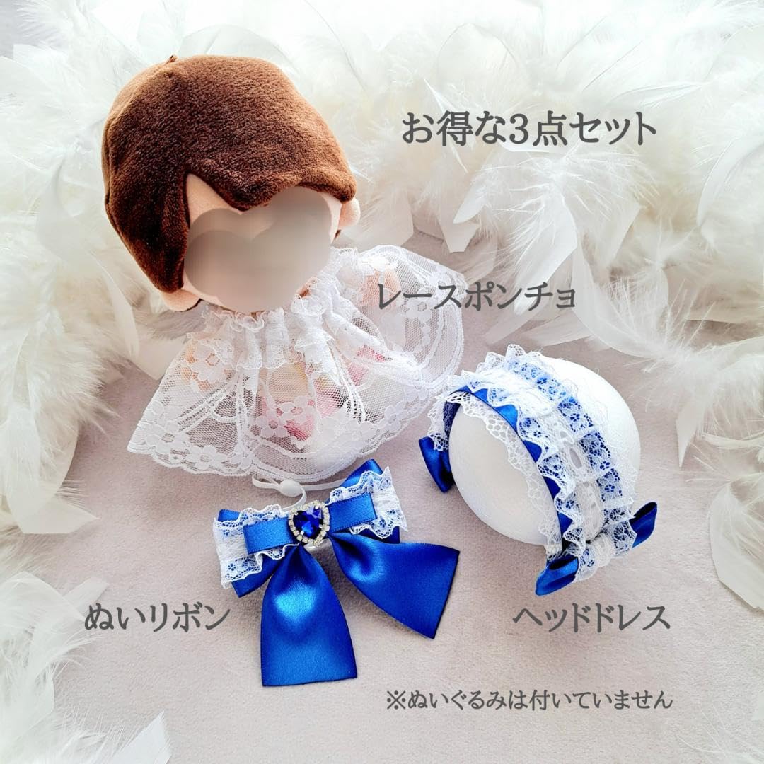 ぬいぐるみ用リボン ヘッドドレスセット Amazon.co.jp: おめかし3点セット ぬい用リボン ヘッドドレス