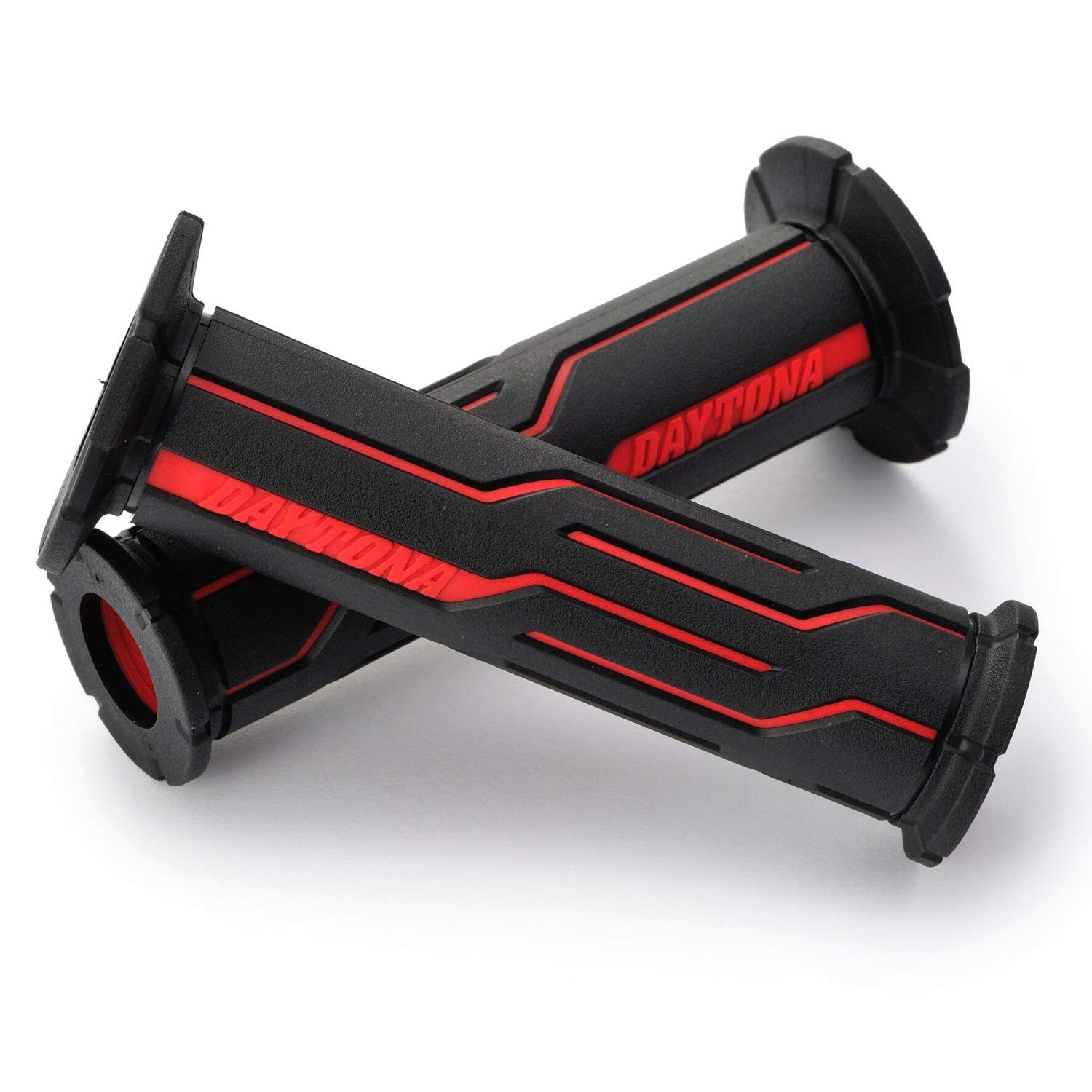 DAYTONA Motorrad Griffe GGD-LINE - Ergonomische Griffgummis 125mm Grau