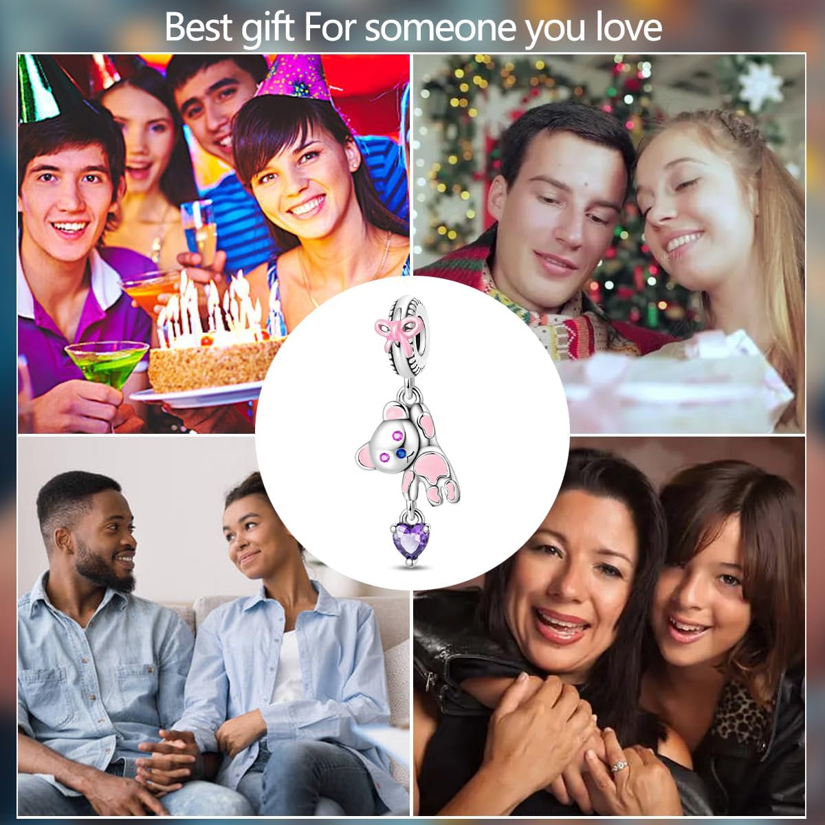 Silver Charm for Women Fit Pandora Bracelets Necklaces Cute Animal Bead Charms DIY Jewelry Gifts - Image 6