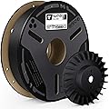ELEGOO Carbon Fiber PAHT Filament 1.75mm Black 0.5KG, Nylon CF High Temp 3D Printing Filament, High Strength & Rigidity, Corrosion Resistance, 500g Spool Fits for Enclosed FDM 3D Printers