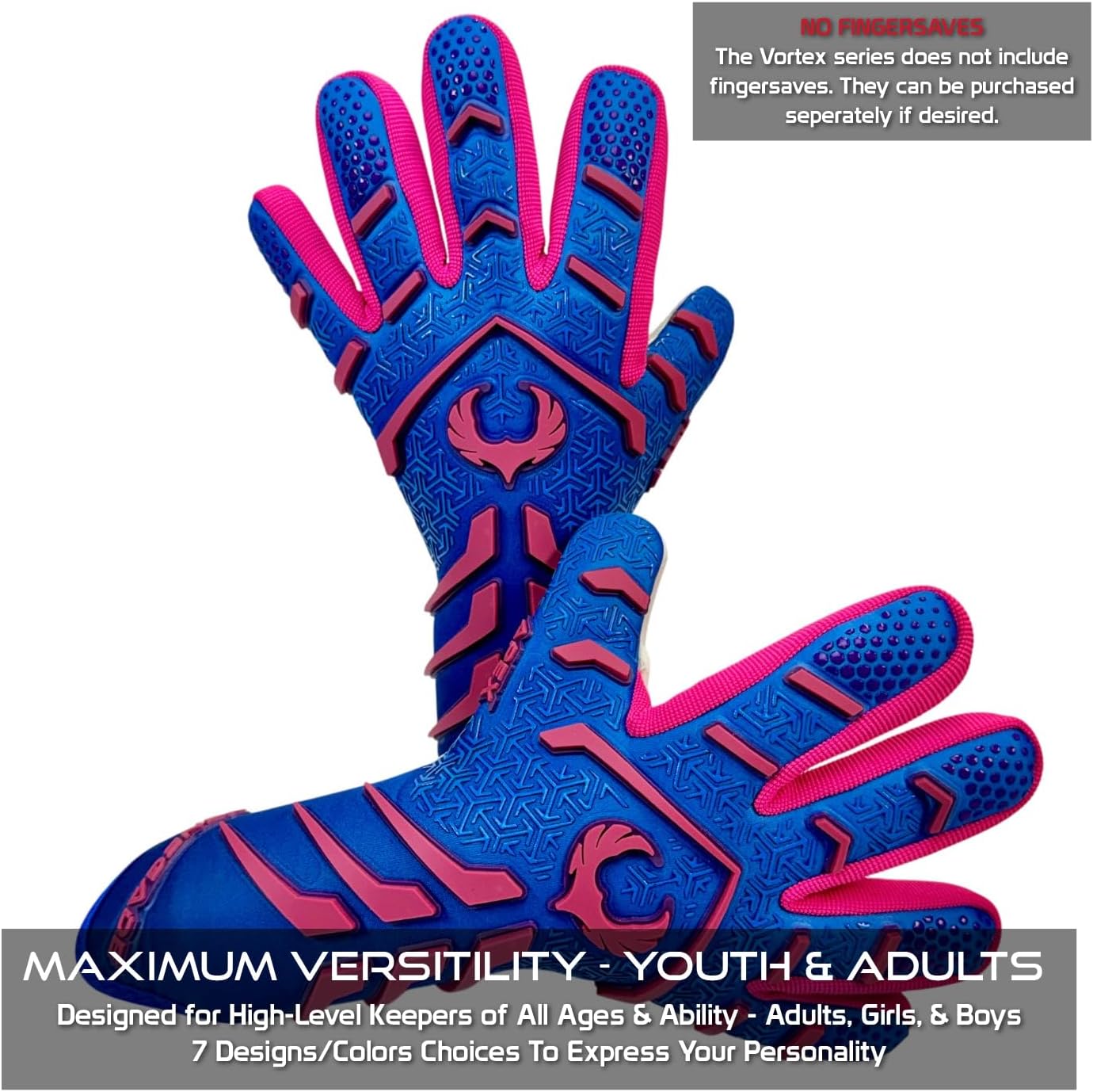 Renegade GK Apex Strapless Professional Soccer Goalie Gloves - Adults, Youth, Kids (Sizes 6-12, Level 5.5) 4+5MM EXT Contact Grip | Evo Negative Cut Goalkeeper Gloves for Elite Play | Based in the USA