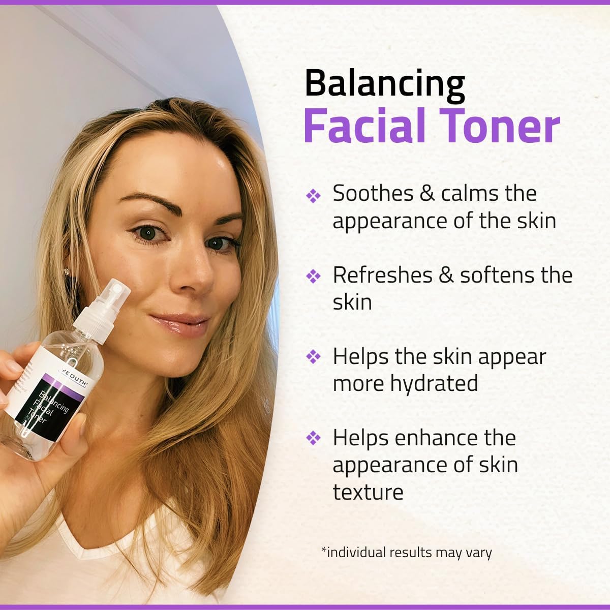 YEOUTH Hydrating Toner for Face Spray with Chamomile and Allantoin, Alcohol Free Facial Care, Refreshing Skin Care Face Toner for Women and Men 3.4 Oz - Image 3