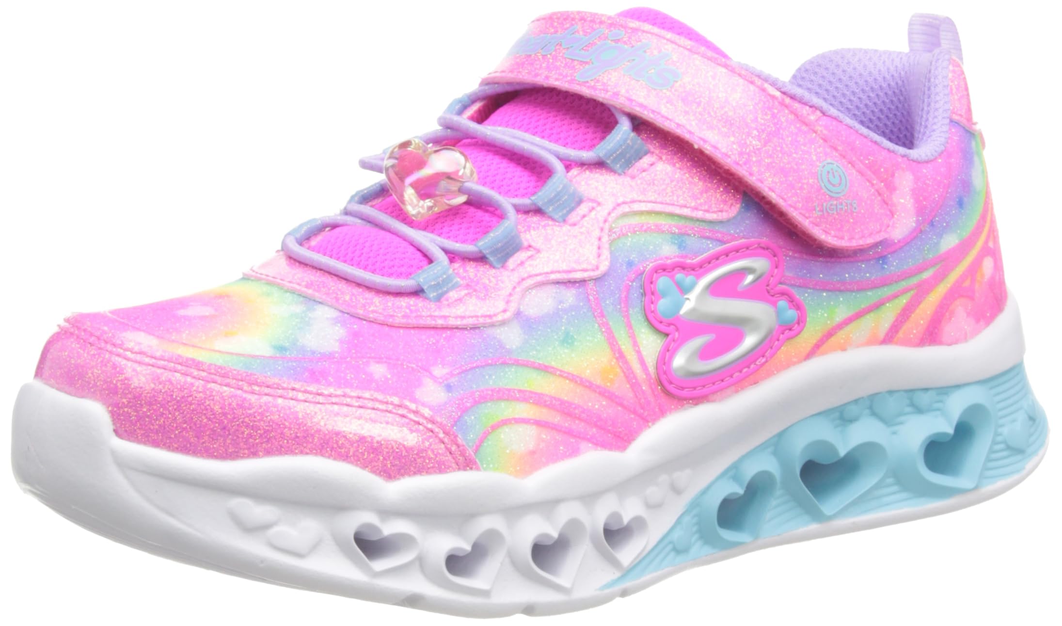 Skechers Flutter Heart Lights Groovy Swirl, Zapatos Deportivos Niñas