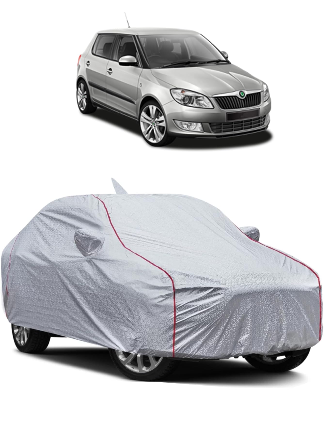 Waterproof CAR Cover for Skoda Fabia (Skoda Fabia CAR Cover | Fabia CAR Cover | Fabia CAR Cover Waterproof | CAR Cover for Fabia) (SILVERMAGIC) discount deal
