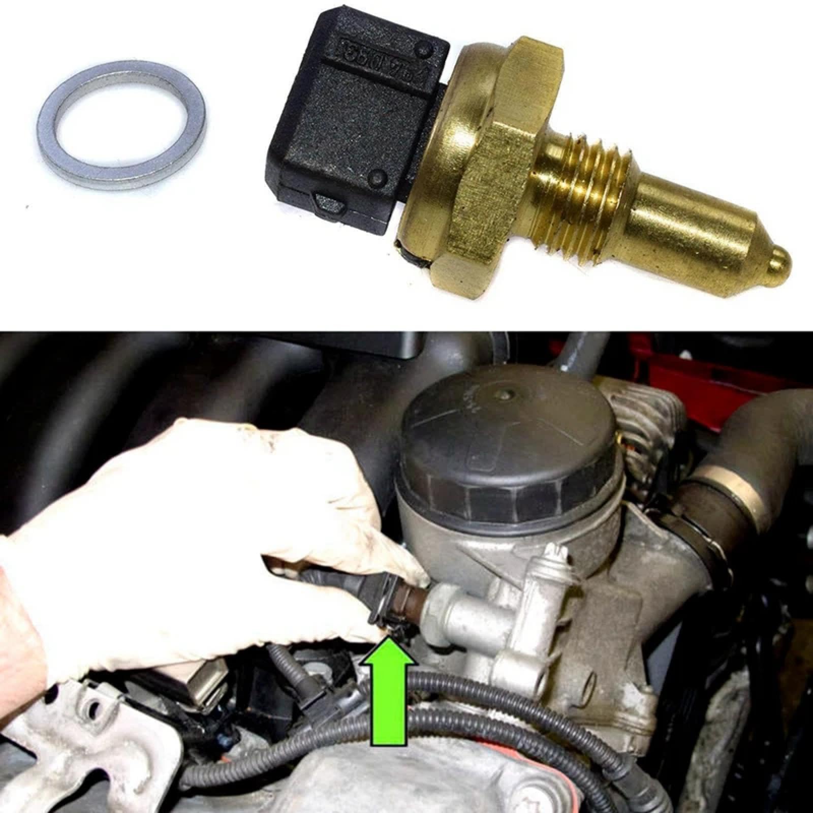 4 sensori di Temperatura dell'Acqua del Liquido di Raffreddamento per Auto per X5 335I E90 E92 E60 2006-2013 13621433076