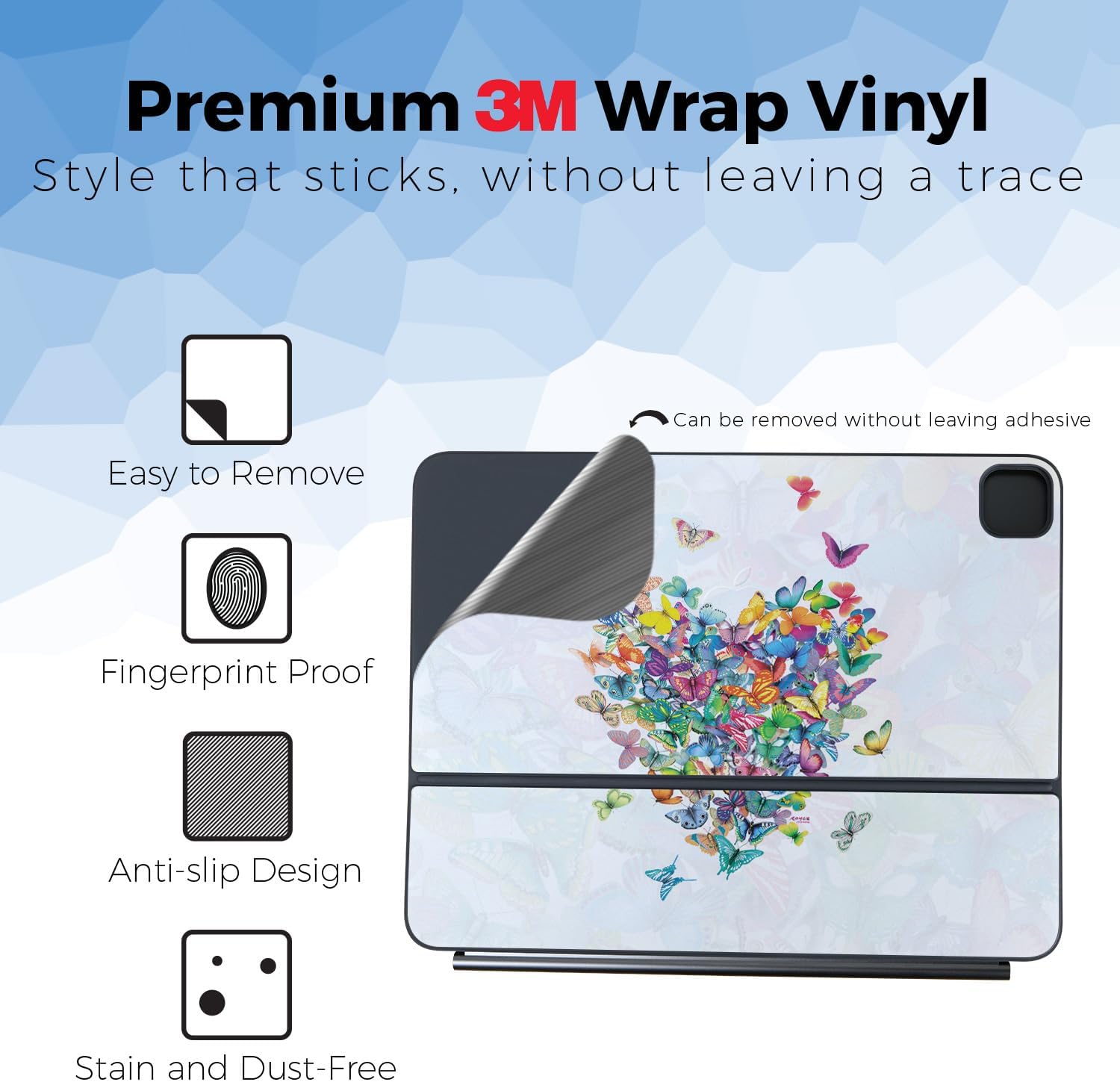 Keyboard Skin Compatible with Apple Magic Keyboard for iPad Pro 13" (M5) 2025 - Wildheart - Premium 3M Vinyl Protective Wrap Decal Cover - Easy to Apply | Crafted in The USA by MightySkins