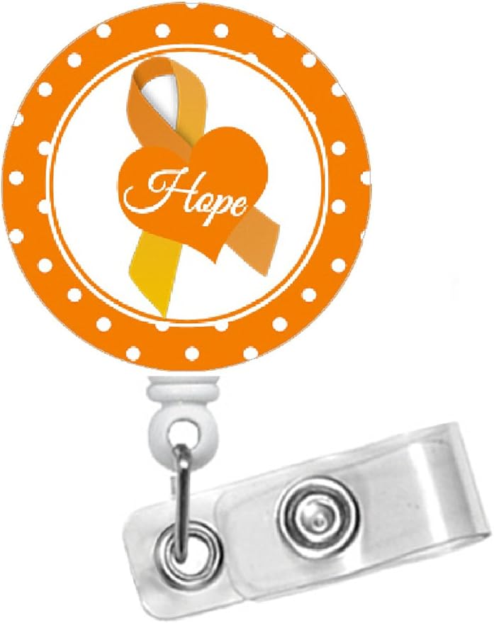 Leukemia Awareness Badge Retractable Id Badge Holder