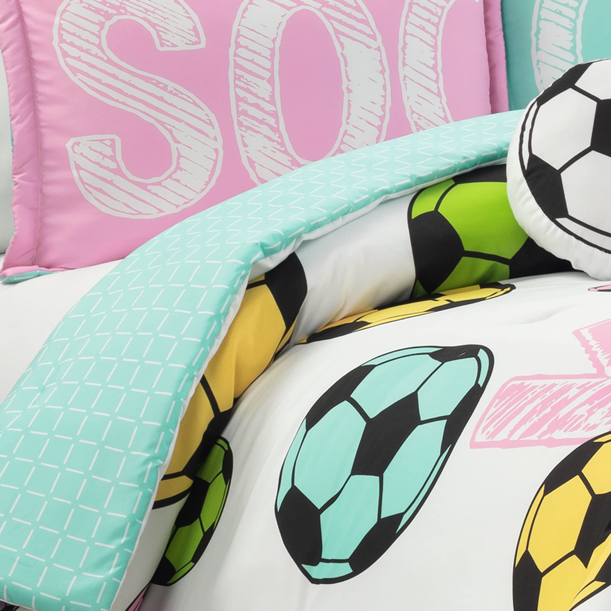 Lush Decor Tanisha - Set Copripiumino Reversibile 5 Pezzi
