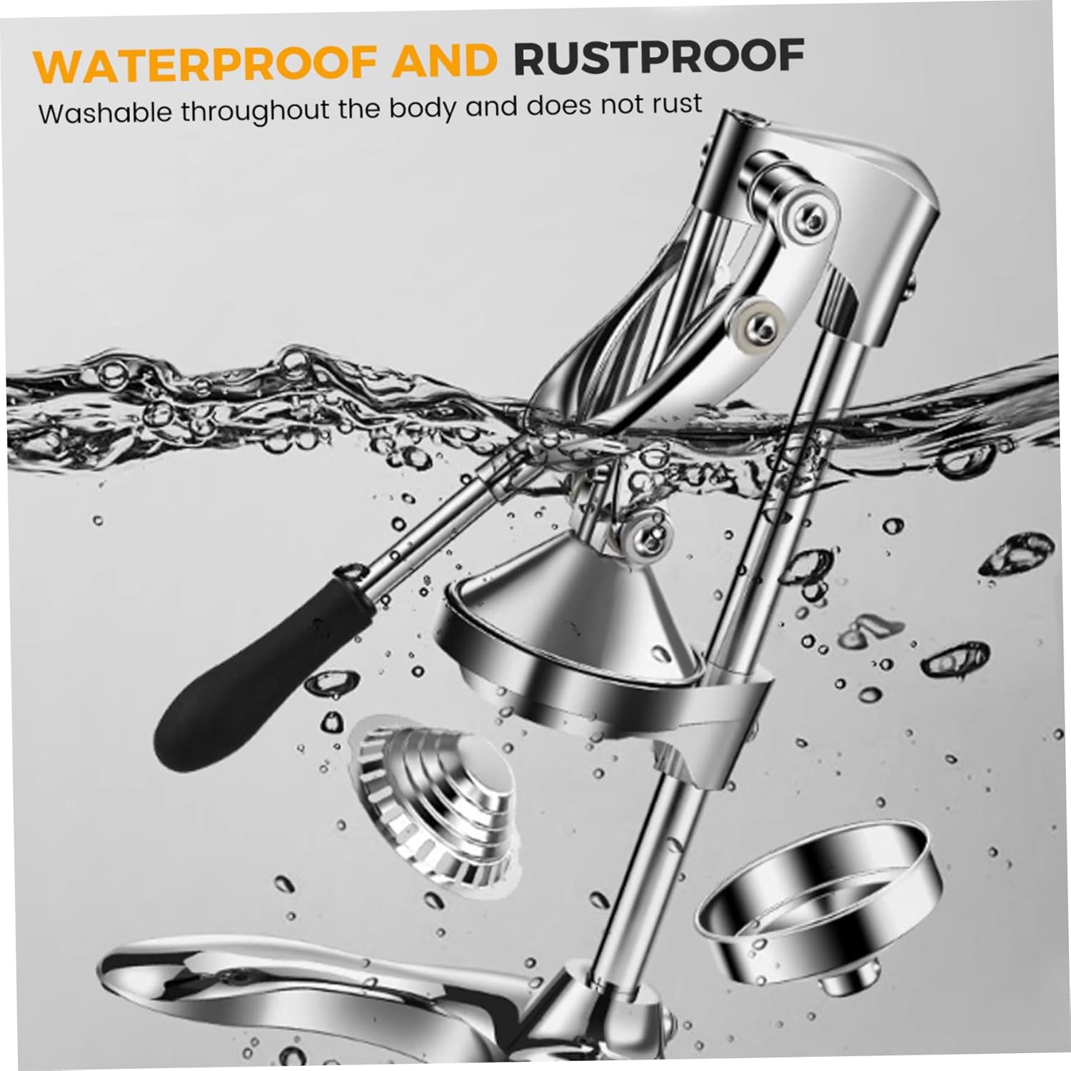 Manual Juicer Hand Press 304 Stainless Steel Fruit Press Efficient Juice Extractor with Non-slip Handle for Oranges, Grapes, Lemons, Berries Manual Juicer Hand, Fruit Pr